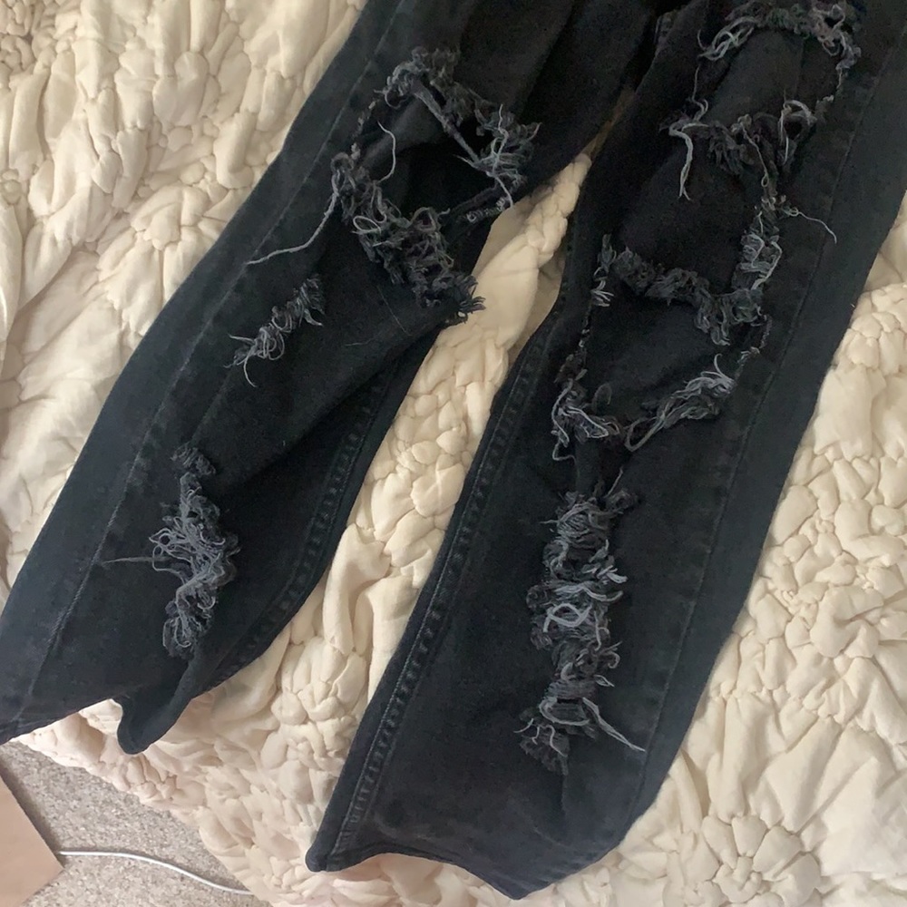 Black Ripped Jeans - Picture 4 of 4